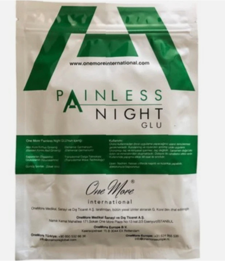 NEW One More Painless Night Glu -25 Sachets - Natural Energy & Wellness Patches