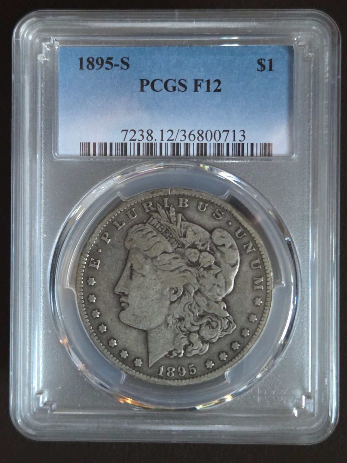 1895 S Morgan Silver Dollar PCGS F12 1895 S Morgan Silver Dollar PCGS F12