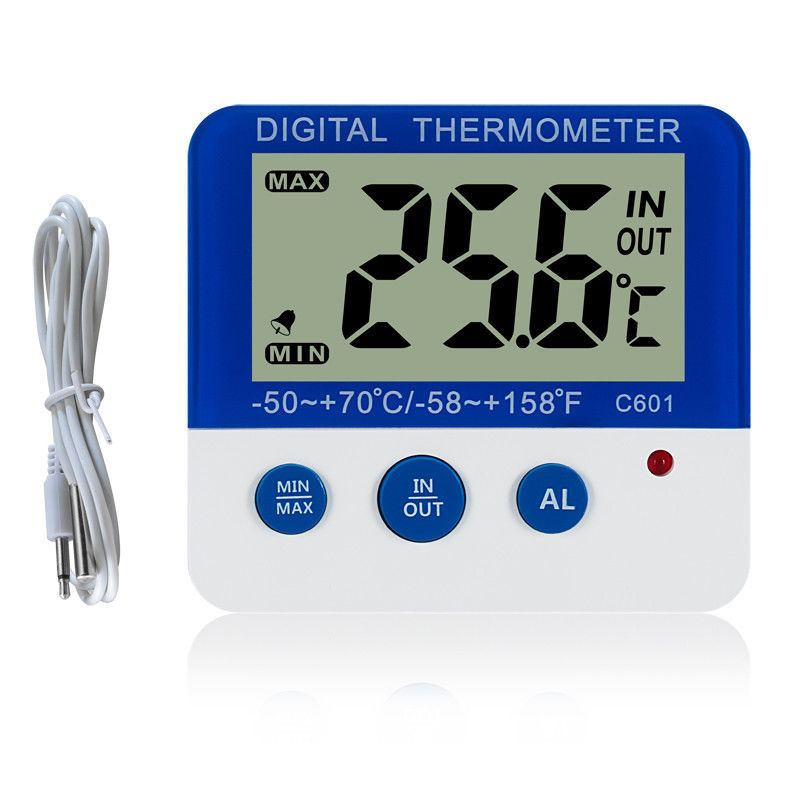 Digital Thermometer ℃/℉ LED Electronic Temperature Freezer Alarm Magnet Stander Digital Thermometer ℃/℉ LED Electronic Temperature Freezer Alarm Magnet Stander