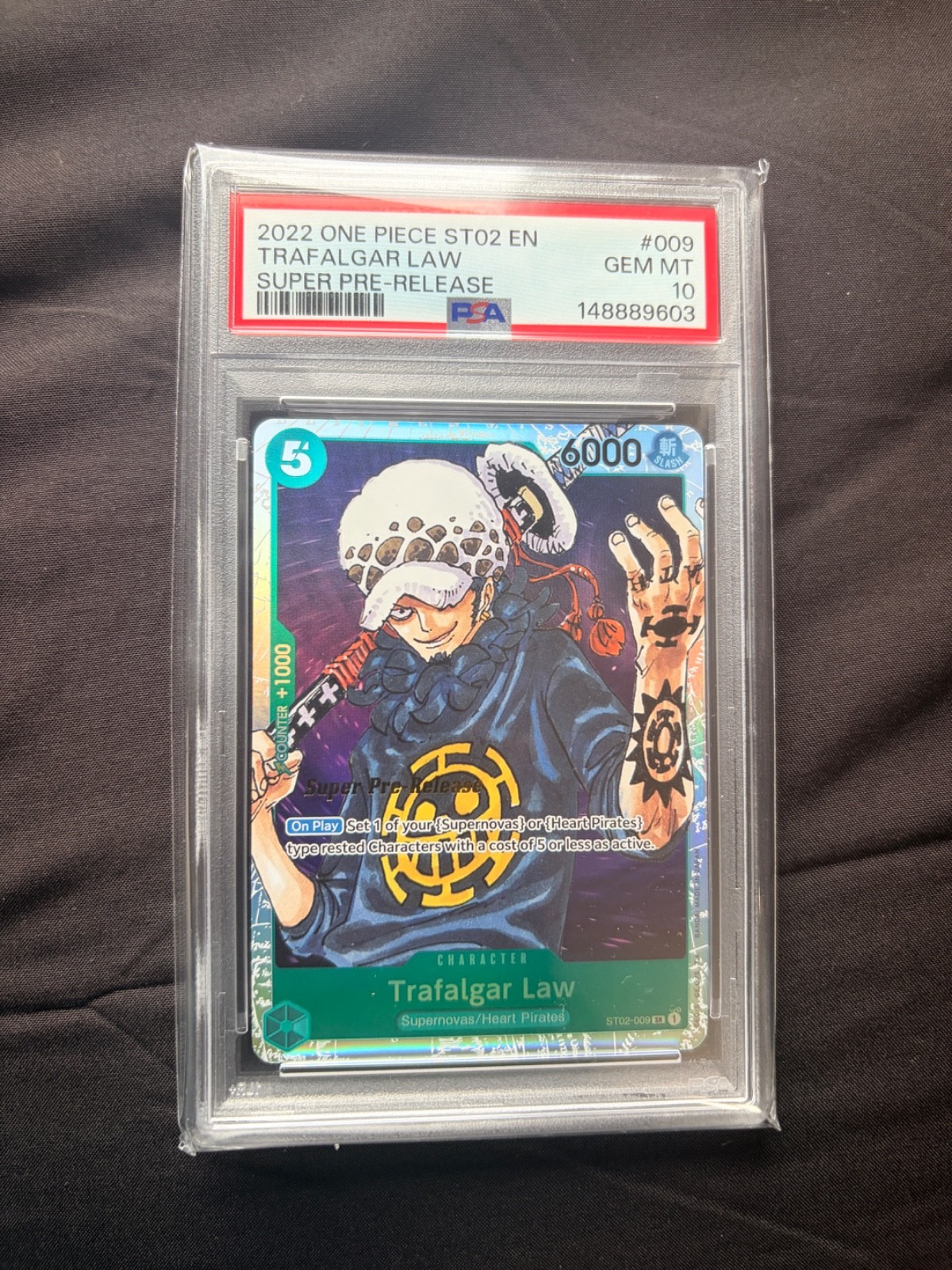 Trafalgar Law ST02-009 Super Pre-Release Starter Deck 2: Worst Generation Foil