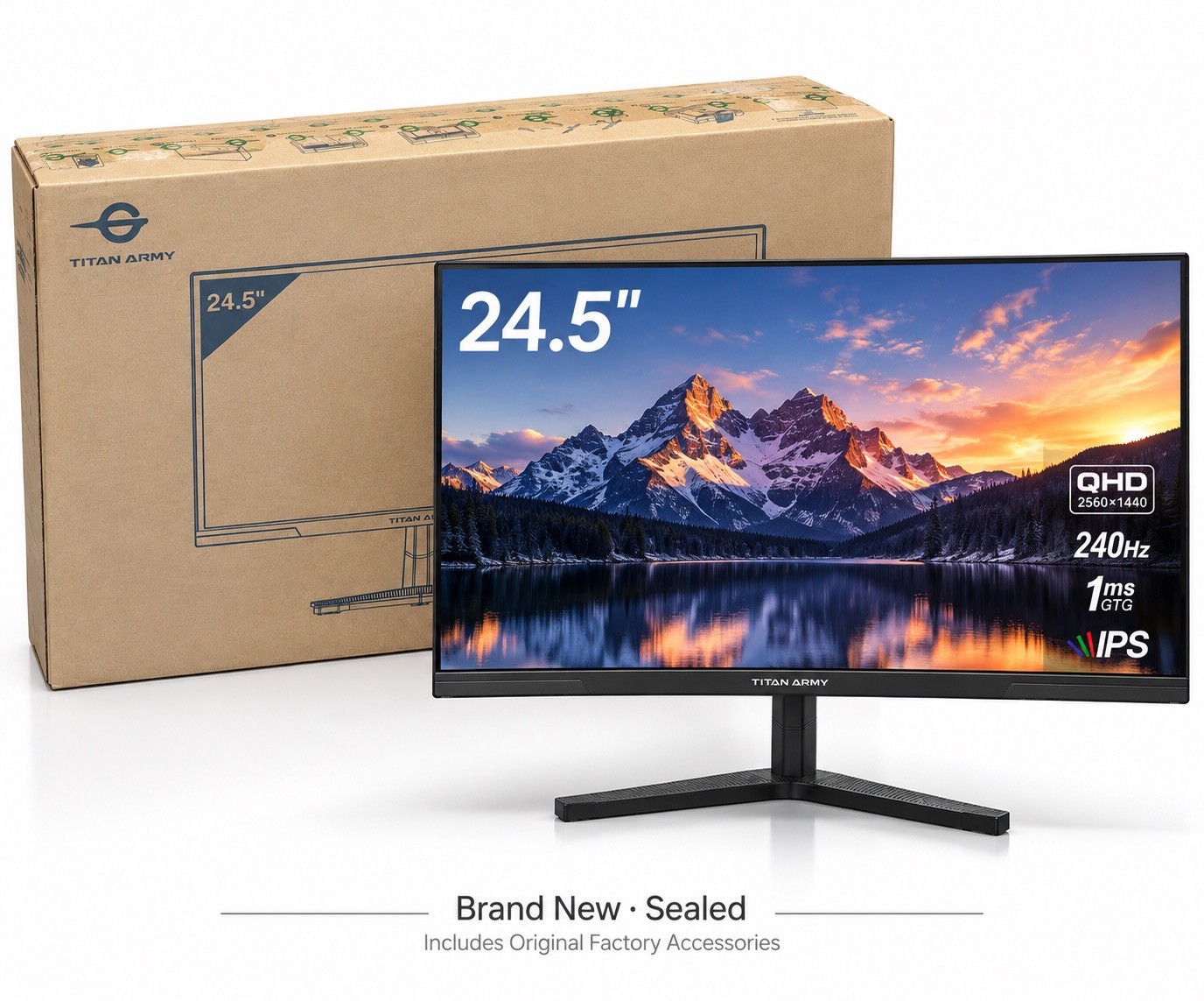 Titan Army P2510S - 24.5-inch 240Hz 2560x1440 Gaming Monitor, IPS 1ms Titan Army P2510S - 24.5-inch 240Hz 2560x1440 Gaming Monitor, IPS 1ms