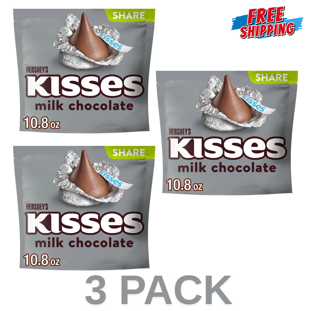 Hershey\'S Kisses Milk Chocolate Candy Share Pack 10.8 Oz