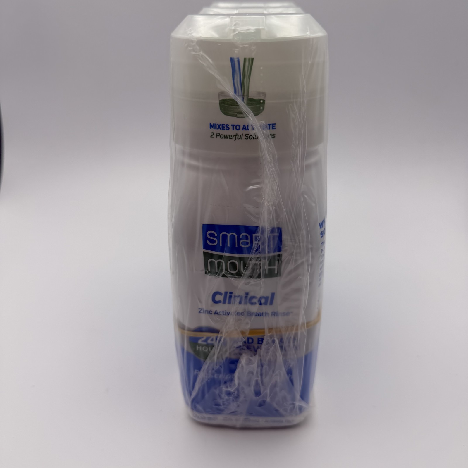 SmartMouth Clinical Zinc Activated Breath Rinse Mouthwash 16 fl oz 3-Pack
