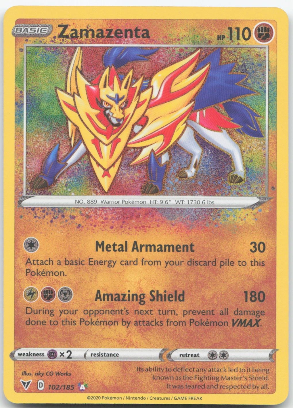 Zamazenta [SWSH04 - 102/185] NM Pokemon
