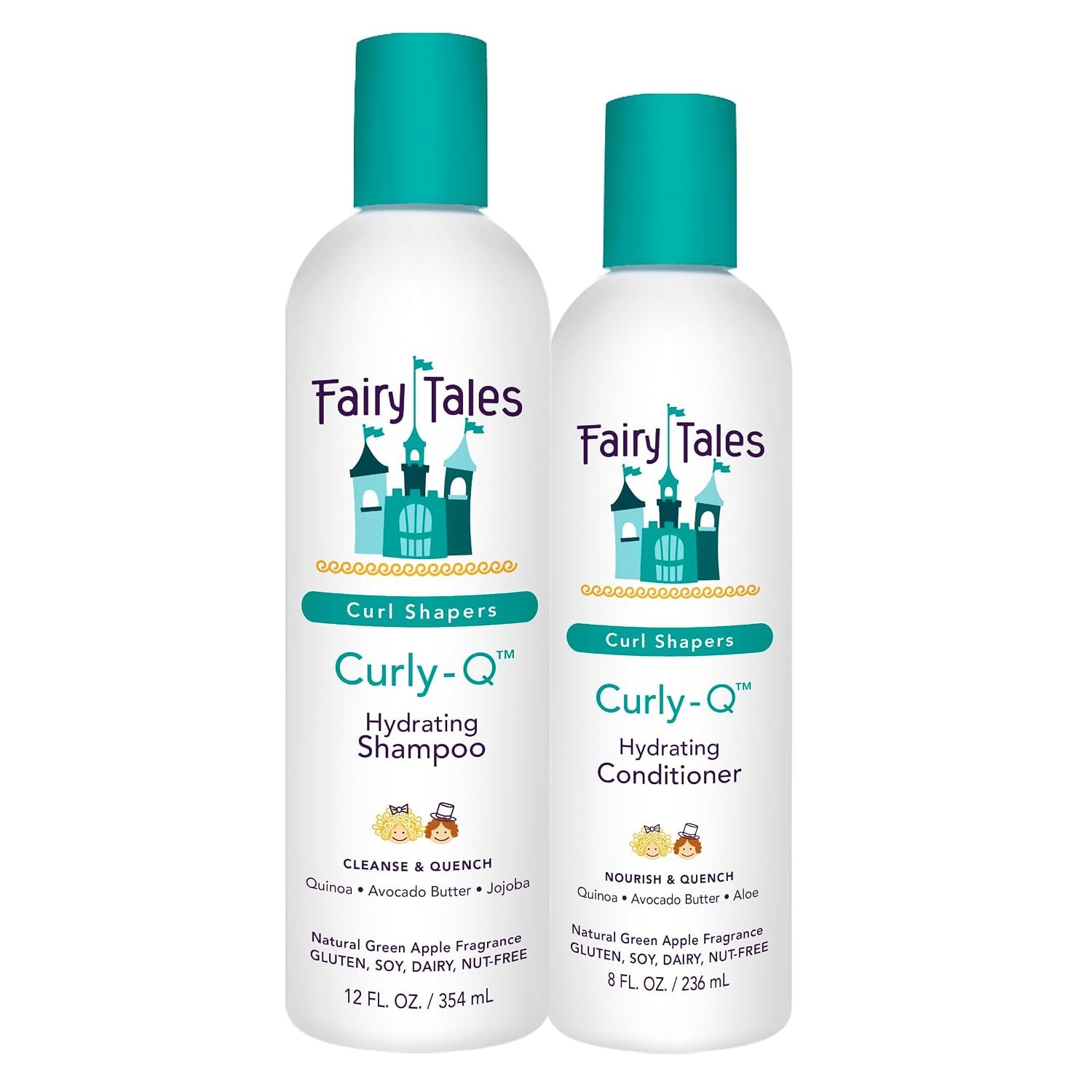 Fairy Tales Curly Q Kids Shampoo 12oz & Conditioner 8oz 2 Pack