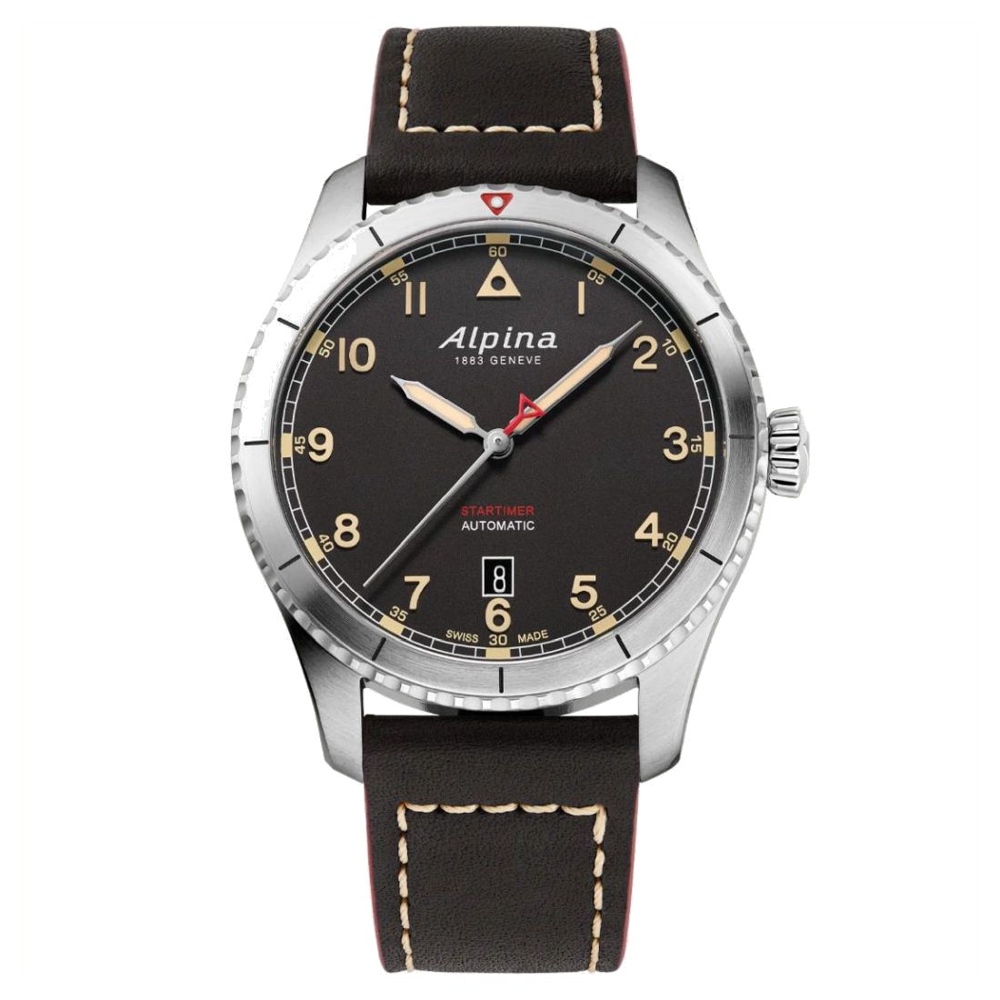 Alpina Men\'s Startimer Pilot Black Dial Automatic Watch AL-525BBG4S26