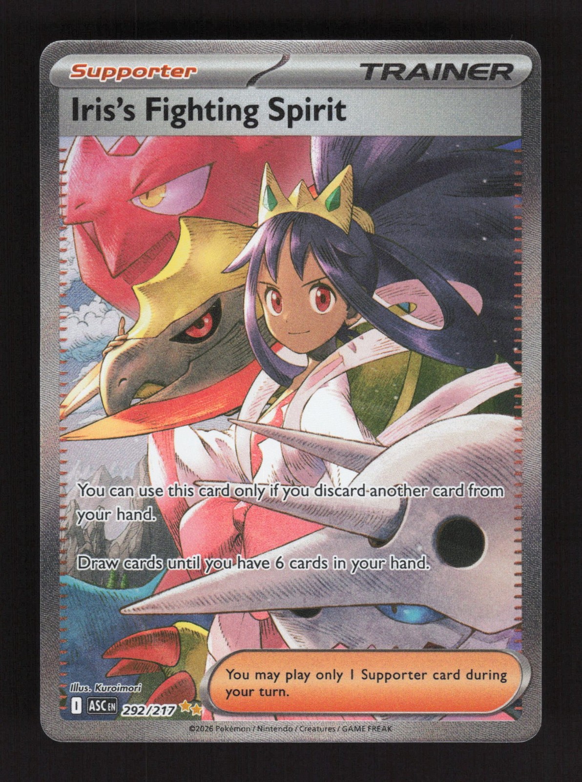 Iris\'s Fighting Spirit - 292/217 - ME: Ascended Heroes - Near Mint