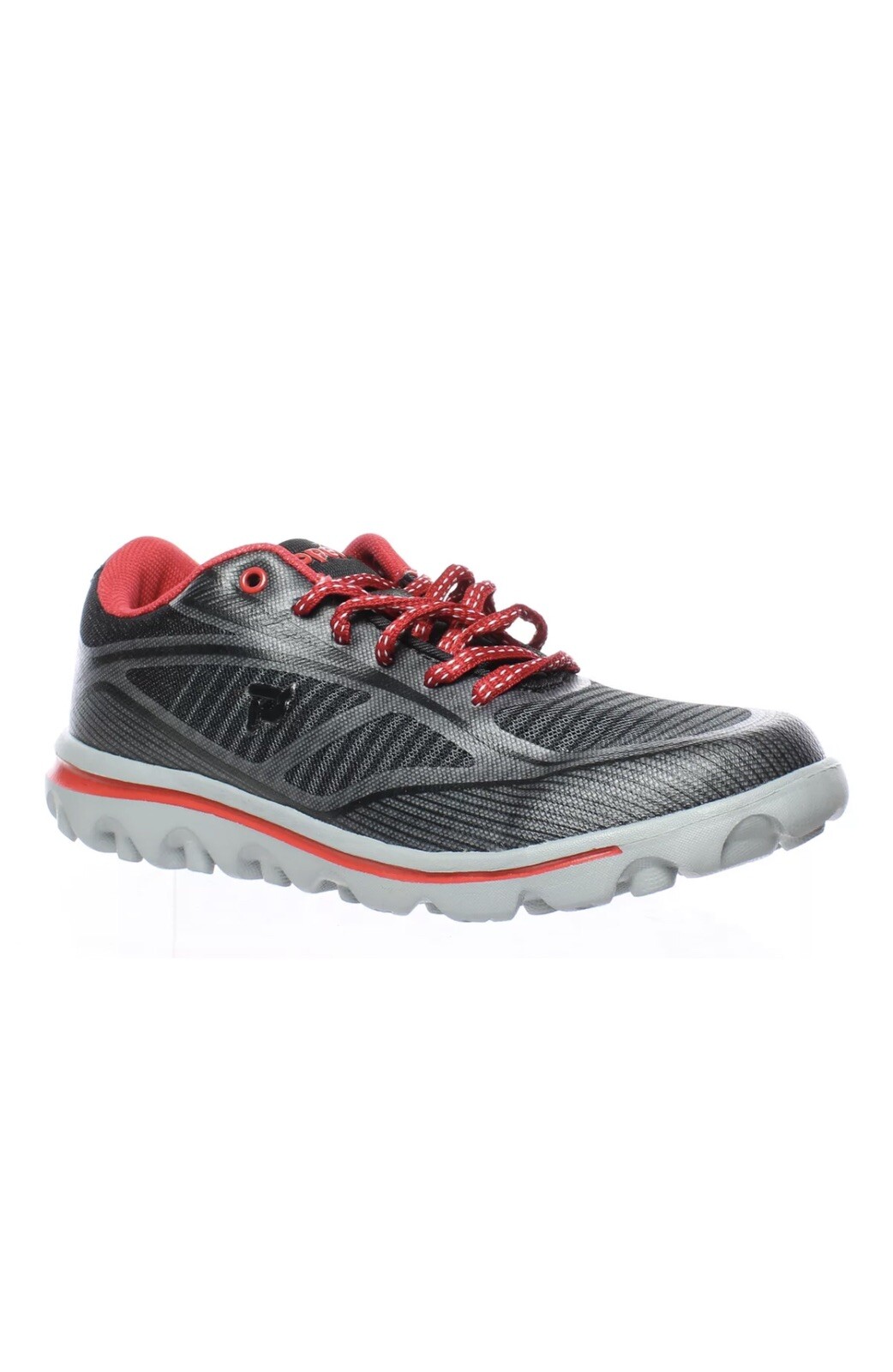Propet Womens Billie Black/Red Walking Shoes Size 6