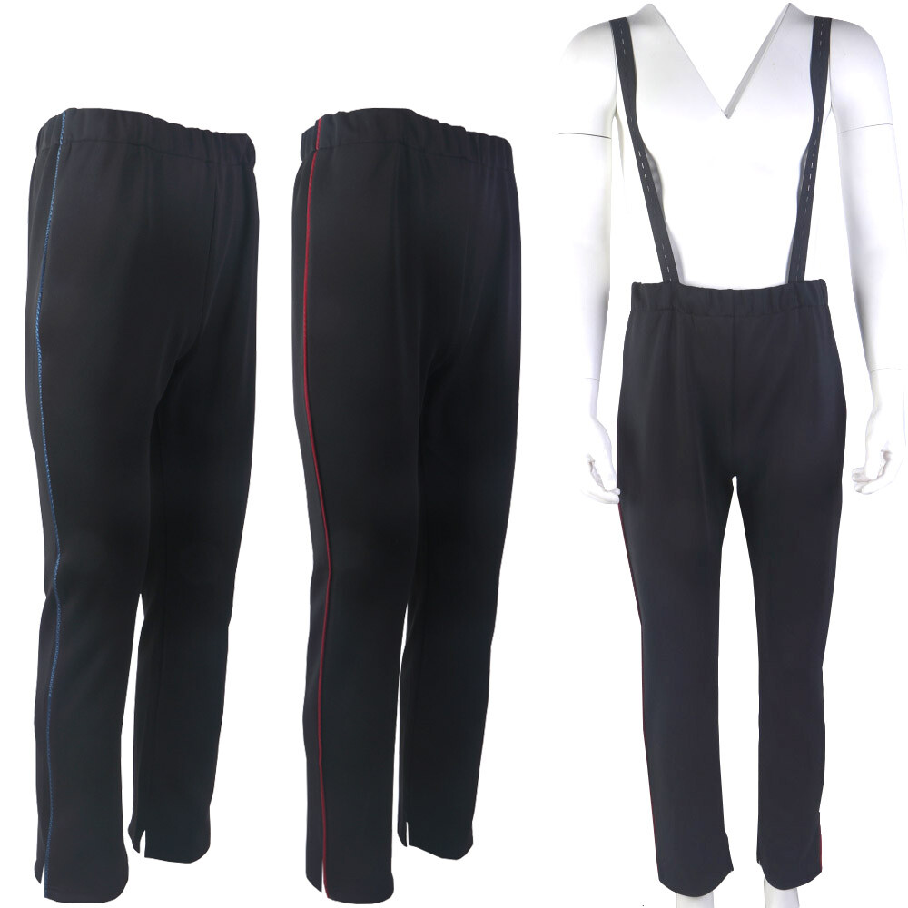 For Picard 3 Admiral Red Blue Gold Stripes Men Trousers Starfleet Pants Overalls