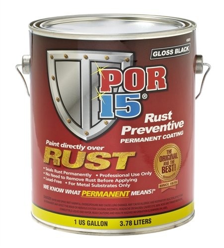 Absolute Coatings 45401 Por-15 Semi-gloss Black - Gallon