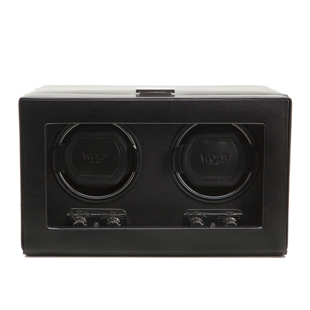Wolf \'Heritage\' Double Watch Winder | 270102 black Wolf \'Heritage\' Double Watch Winder | 270102 black