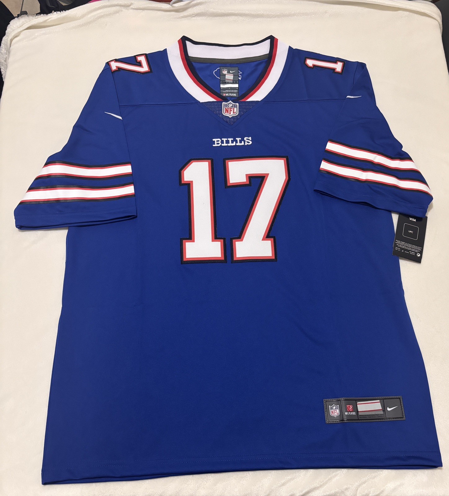 Men's Buffalo Bills Josh Allen #17 Blue Jersey Size XL New