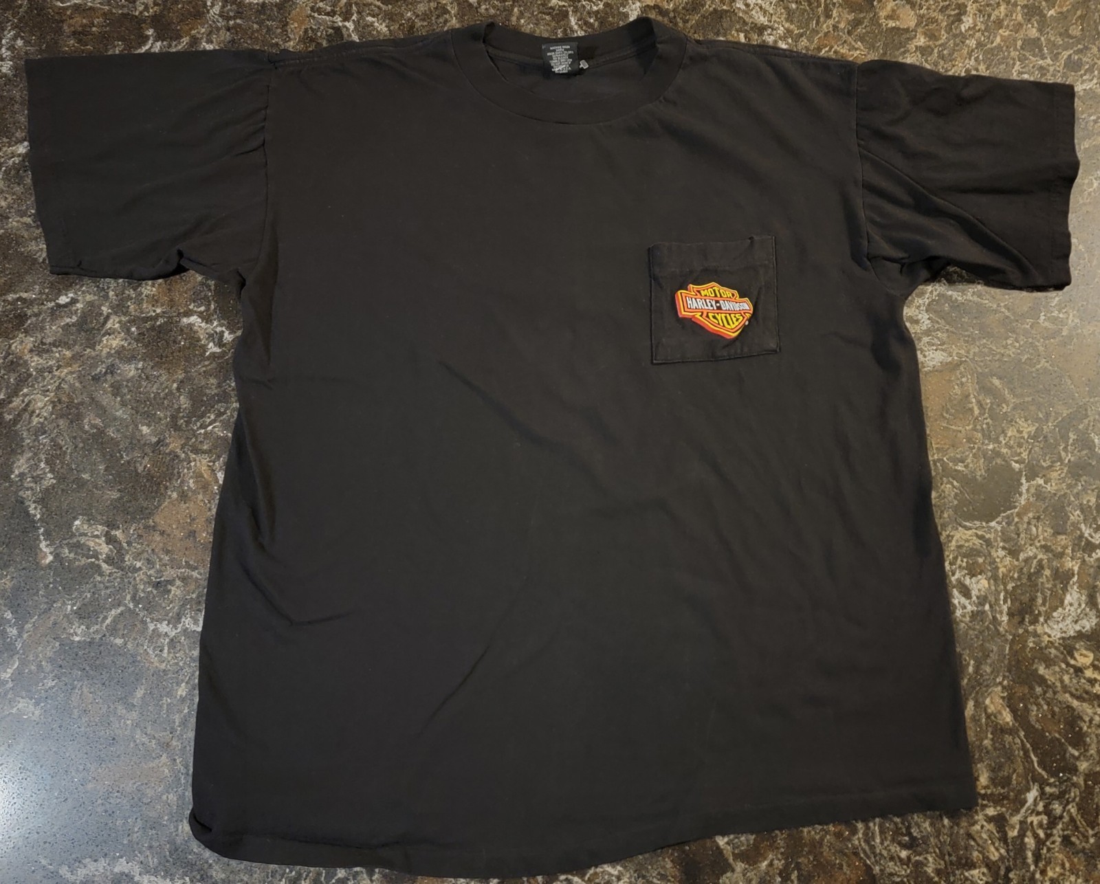 NWOT 1980\'s Harley Davidson Single Stitch Pocket Fun Wear Graphic T-Shirt XL