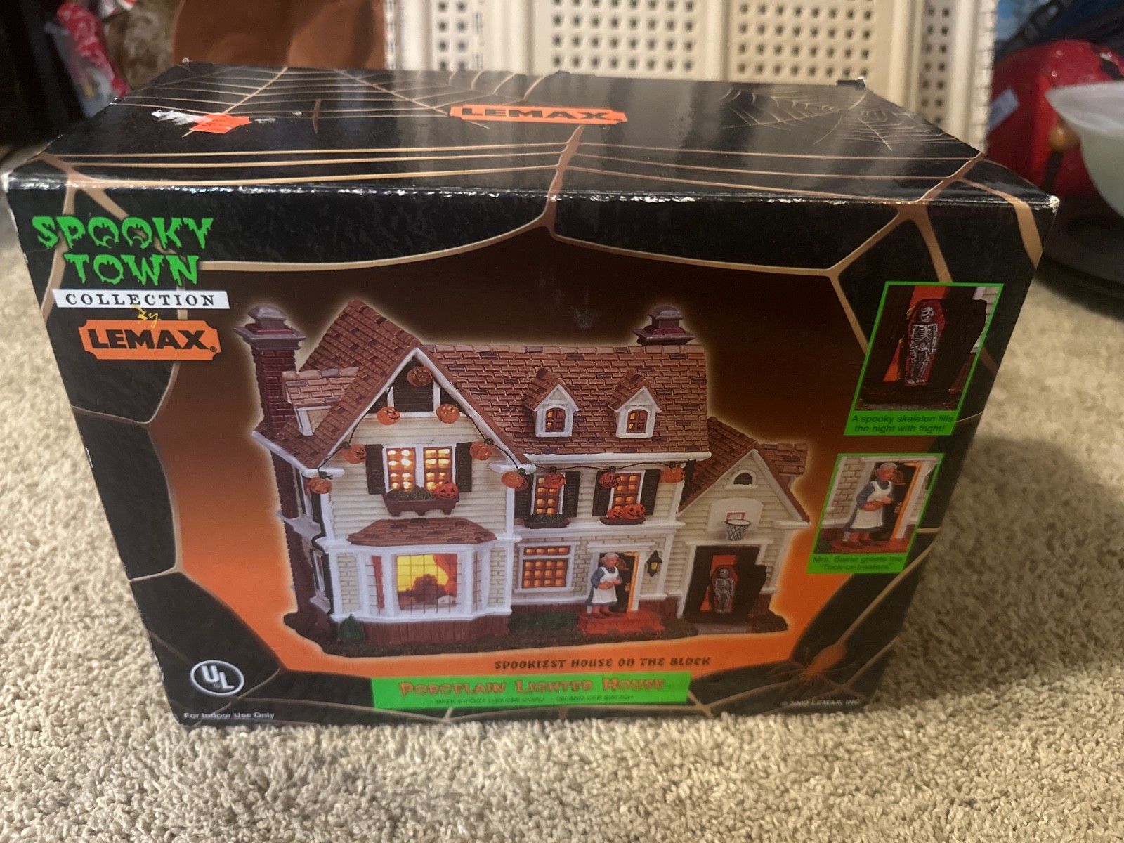 Vtg LEMAX Spooky Town Halloween Spookiest House On The Block 2003 Lighted 35785A Vtg LEMAX Spooky Town Halloween Spookiest House On The Block 2003 Lighted 35785A