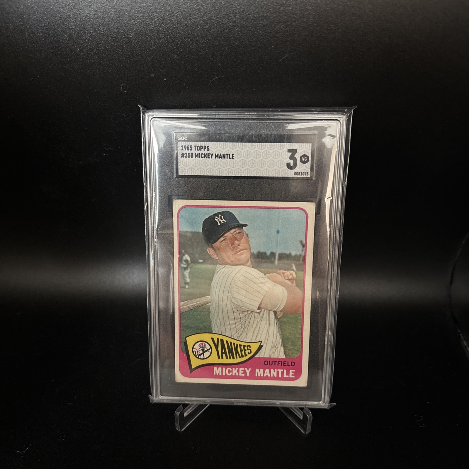 1965 Topps Mickey Mantle #350 SGC 3 Yankees H.O.F