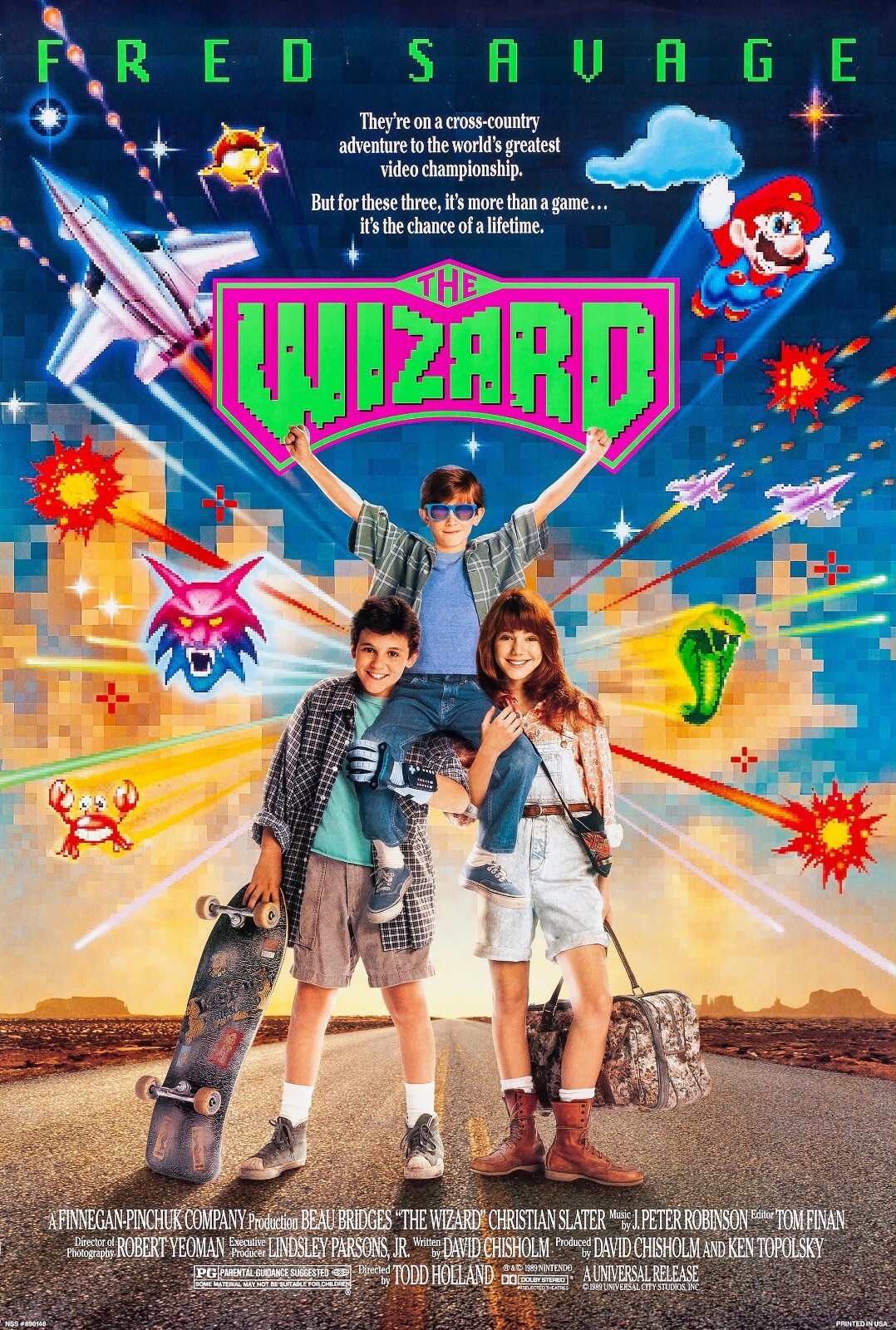 1989 The Wizard Movie Poster 11X17 Fred Savage Christian Slater 💥🕹🎮🍿 1989 The Wizard Movie Poster 11X17 Fred Savage Christian Slater 💥🕹🎮🍿