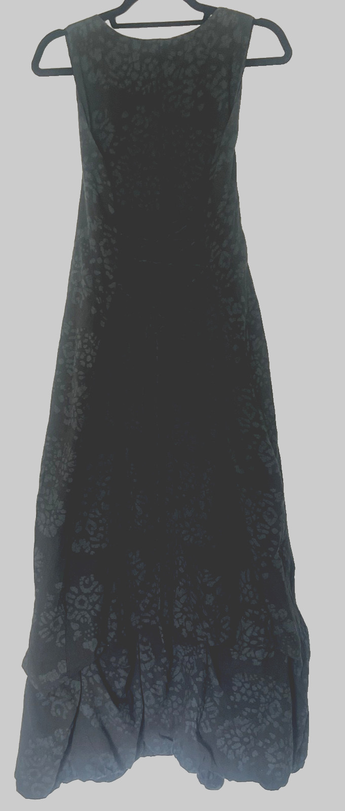 Anokhi Collection Hand Blocked Black on Black Balloon Bottom X Tied Back Dress Anokhi Collection Hand Blocked Black on Black Balloon Bottom X Tied Back Dress