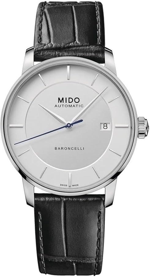 Mido Mens Baroncelli II 39mm Automatic Watch M0374071603101