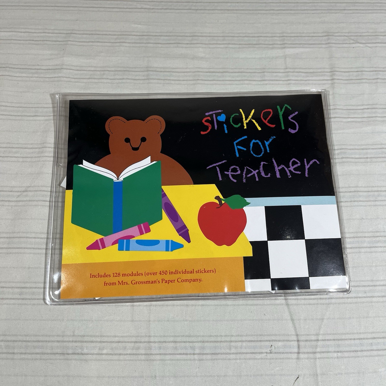 Vintage 1989 Mrs. Grossman’s Stickers for Teacher Pack Bundle NOS Sealed RARE