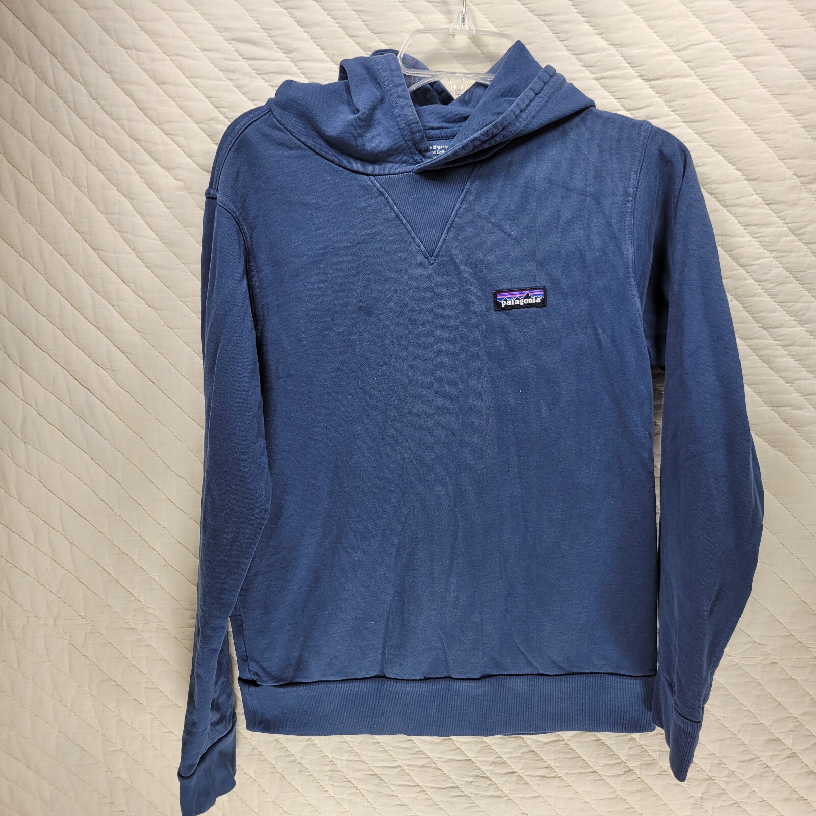 PATAGONIA Regenerative Organic Cotton Hoody Sweatshirt Sz XS STAINS