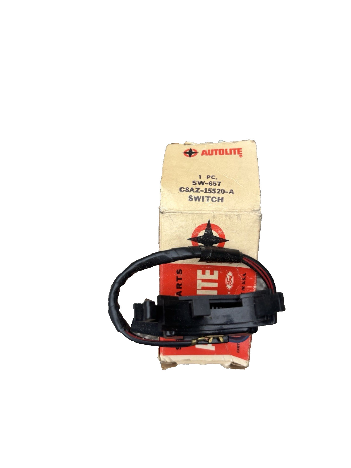 NOS 1968-71 Autolite Ford Falcon Galaxie Backup Lamp Switch C8AZ-15520-A SW-657