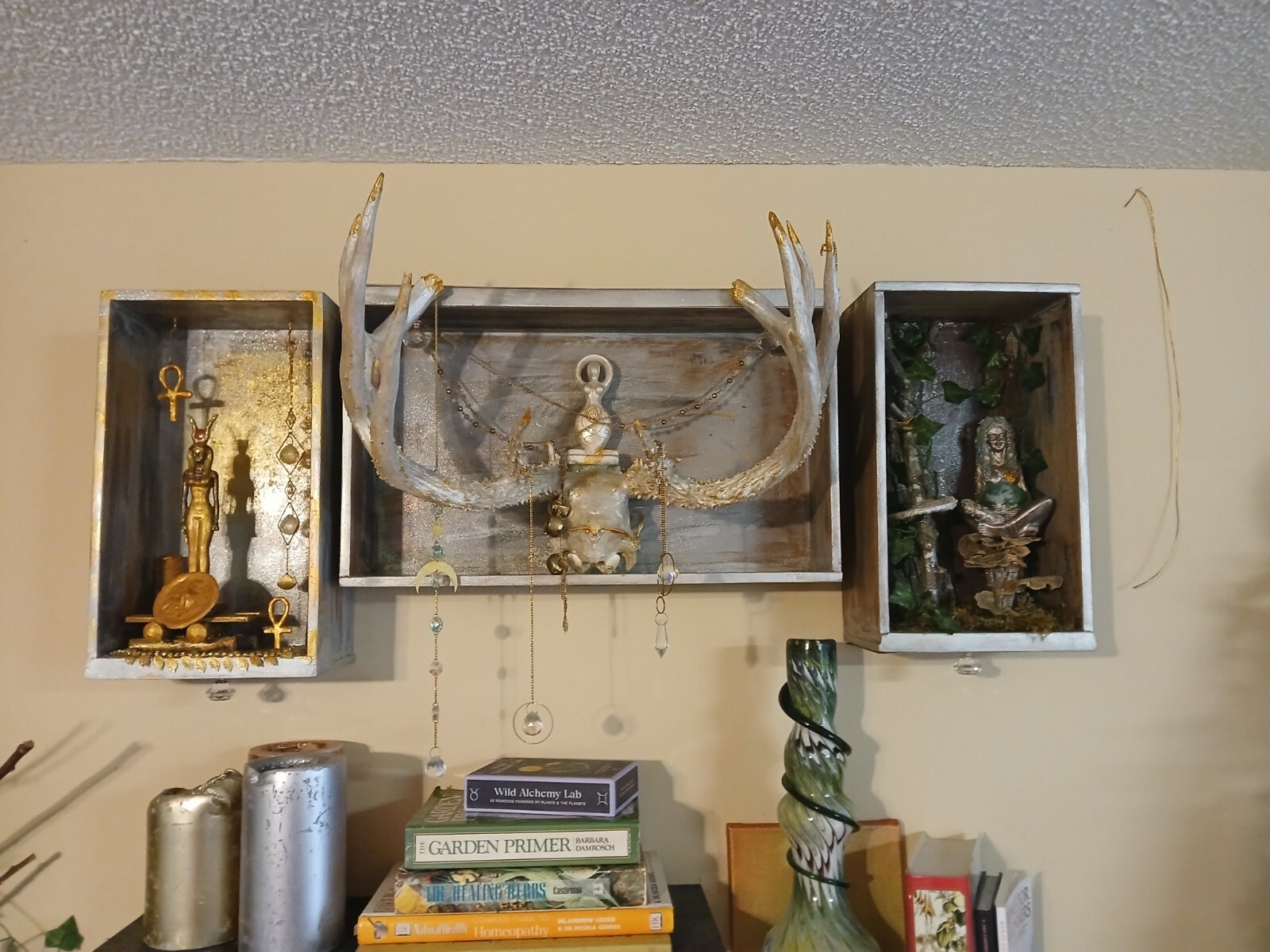Alter To Goddesses Triple Goddess, Isis, Gaia