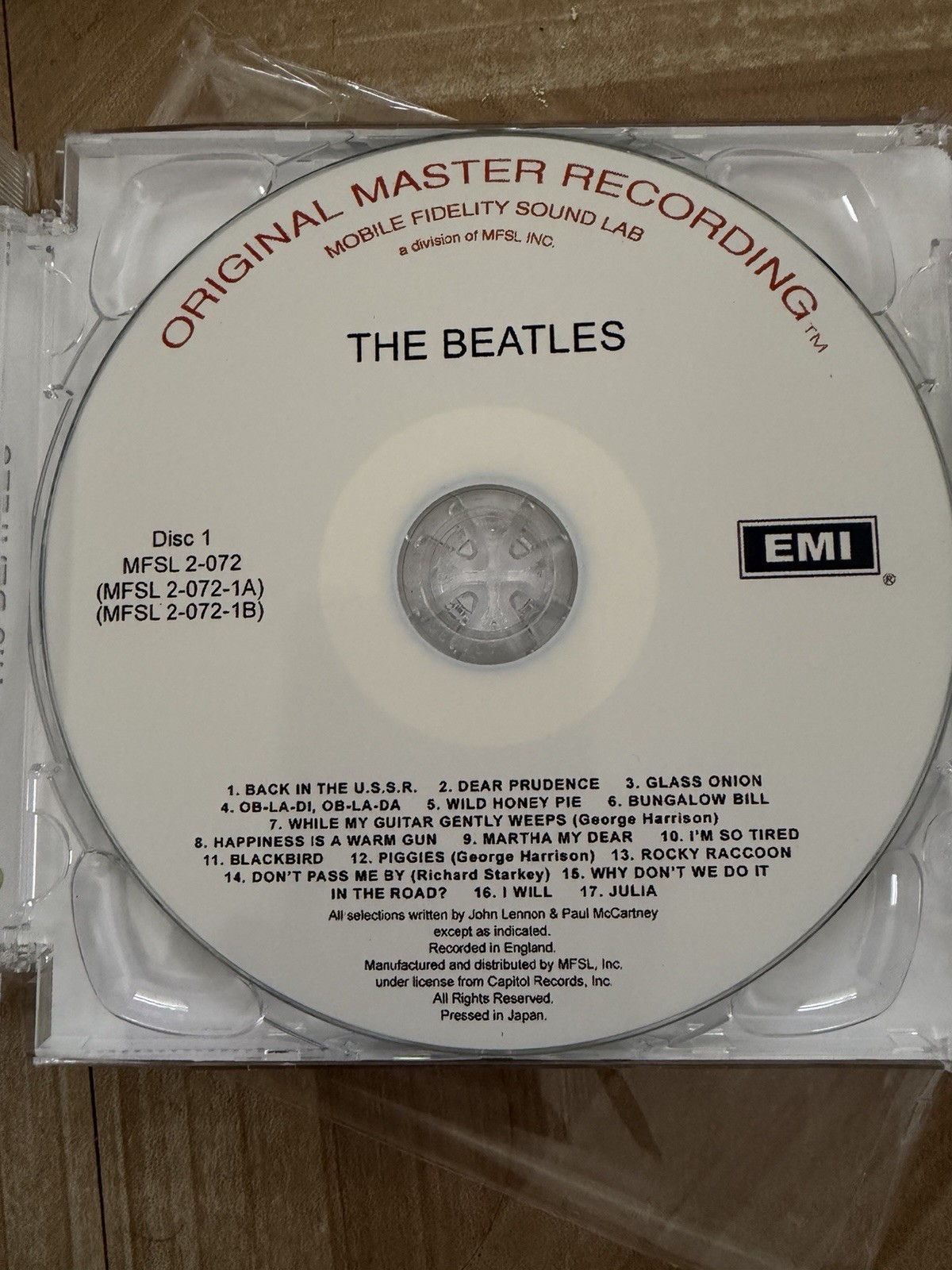 The Beatles White Album Original Master Recording CD