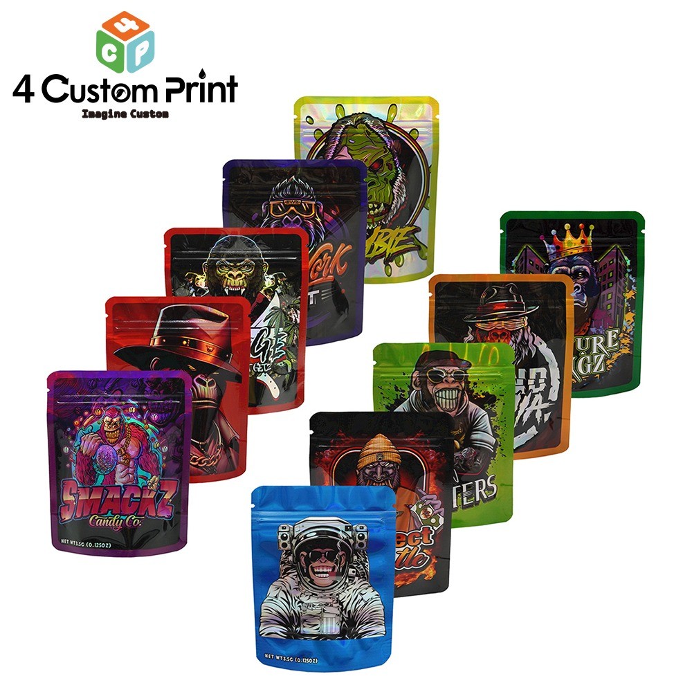 100X 3.5g Mixed Mini Mylar Zip Bag | Smell-Proof Foil Storage | Stand up Zipper 100X 3.5g Mixed Mini Mylar Zip Bag | Smell-Proof Foil Storage | Stand up Zipper