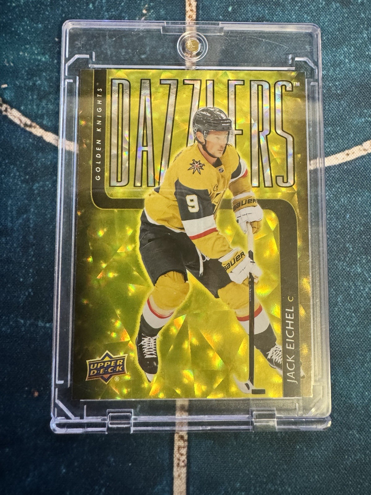 2025-26 Upper Deck Jack Eichel Gold Dazzlers DZ-36 SSP 1:2880 Vegas
