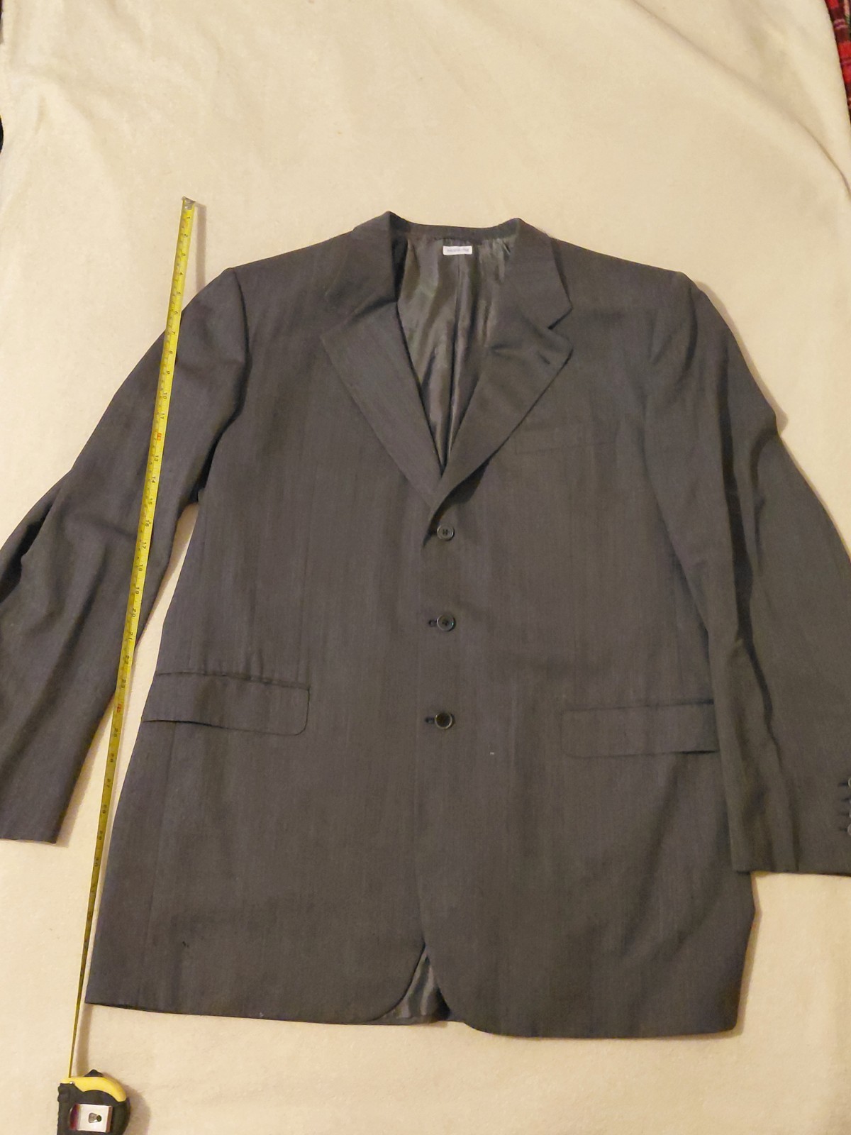 BRIONI Finissimo Blue Stripe Super 150 Suit Blazer Coat JERRY COLANGELO NBA HOF
