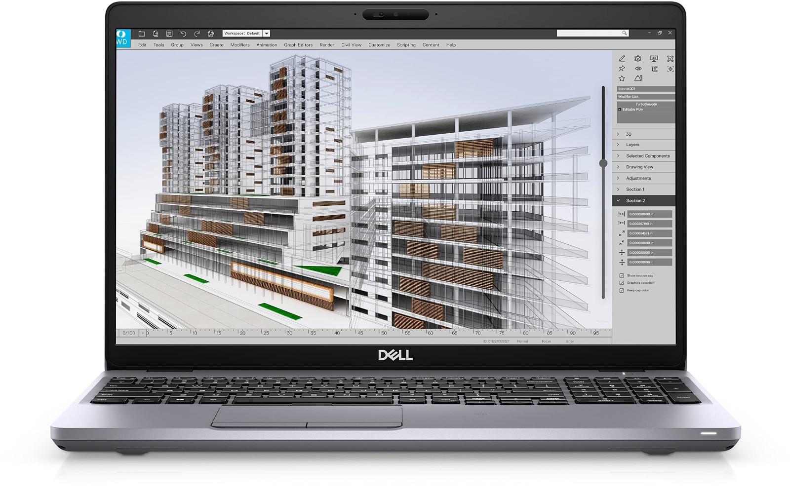 Dell Precision 15.6” FHD Light Gaming Laptop Core i7 32GB RAM 1TB SSD Win 11 Pro