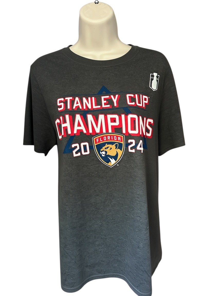 Florida Panthers 2024 Stanley Cup Champions T-Shirt  Size S/P/CH  New