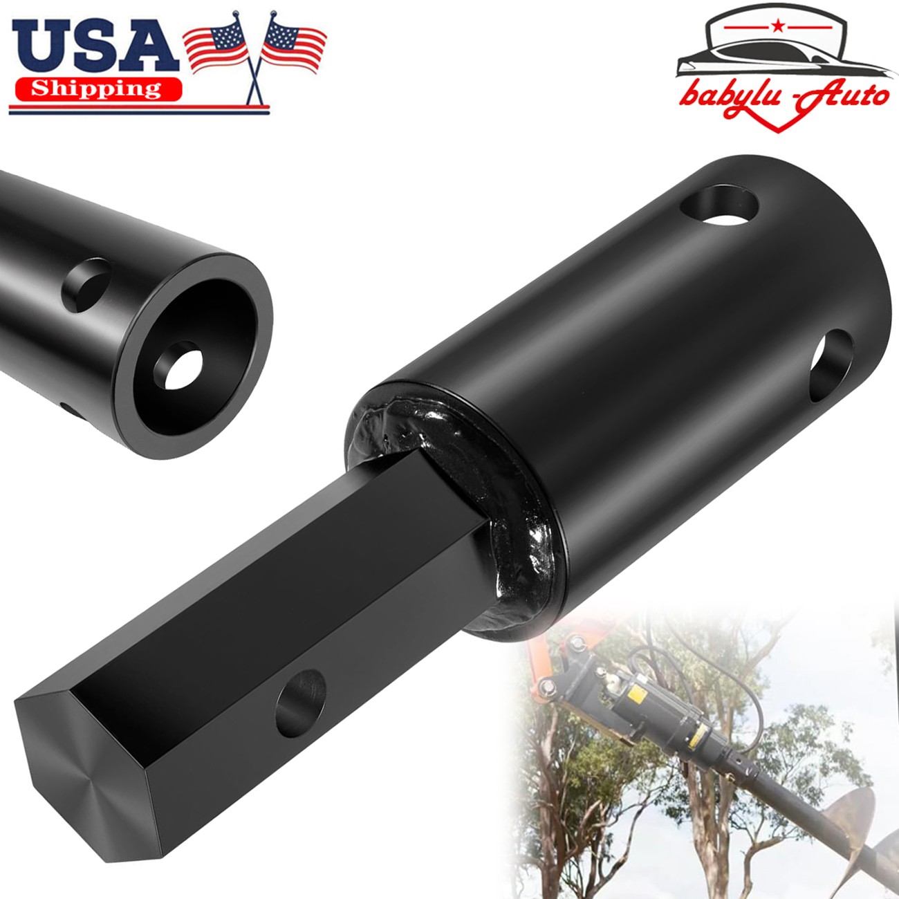 Heavy Duty Auger Adapter 2-9/16\