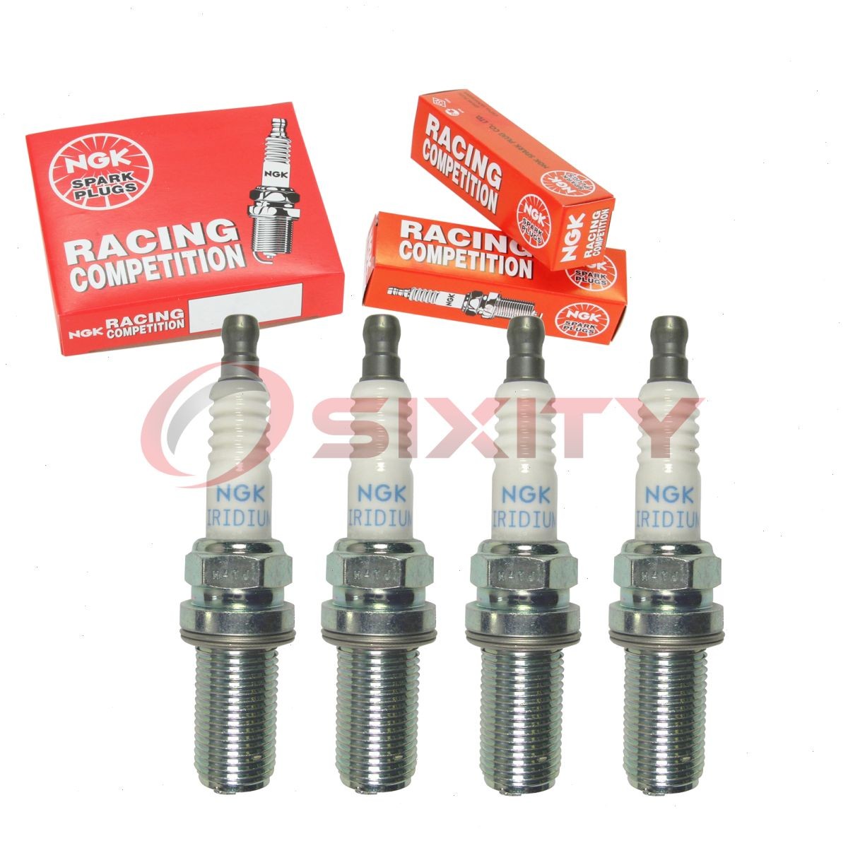 4 pc NGK 4905 R7438-8 Racing Spark Plugs for IKH01-24 5749 Ignition Wire gu