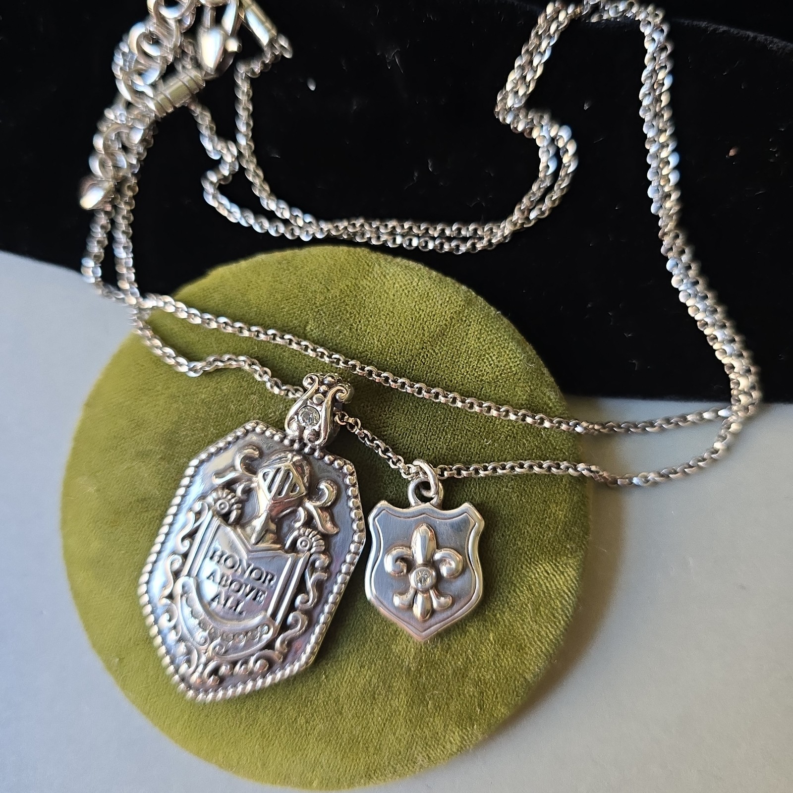 Brighton Devotion Honor Above All Truth Liberty Pendant Chain Necklace 34\
