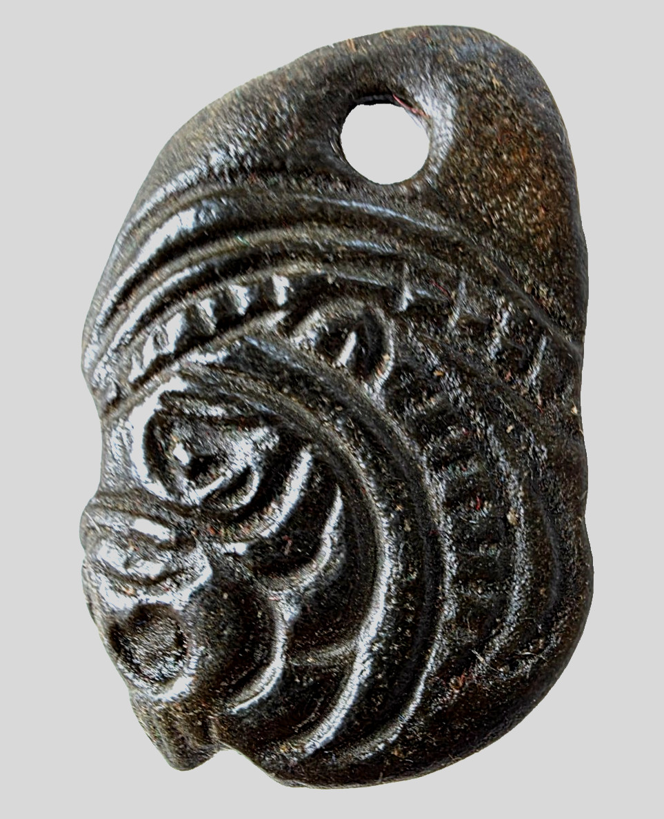 Ancient Certified Carthage Punic Carved Engraved Gemstone Pendant Seal Amulet