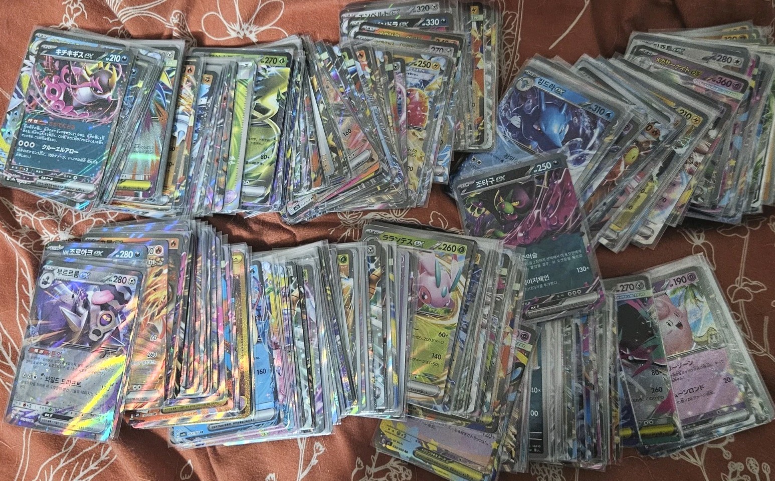 Massive Lot Of Pokemon 30+ LBS OVER 400 JP KR CN EX & BULK USA Over 3000 Cards