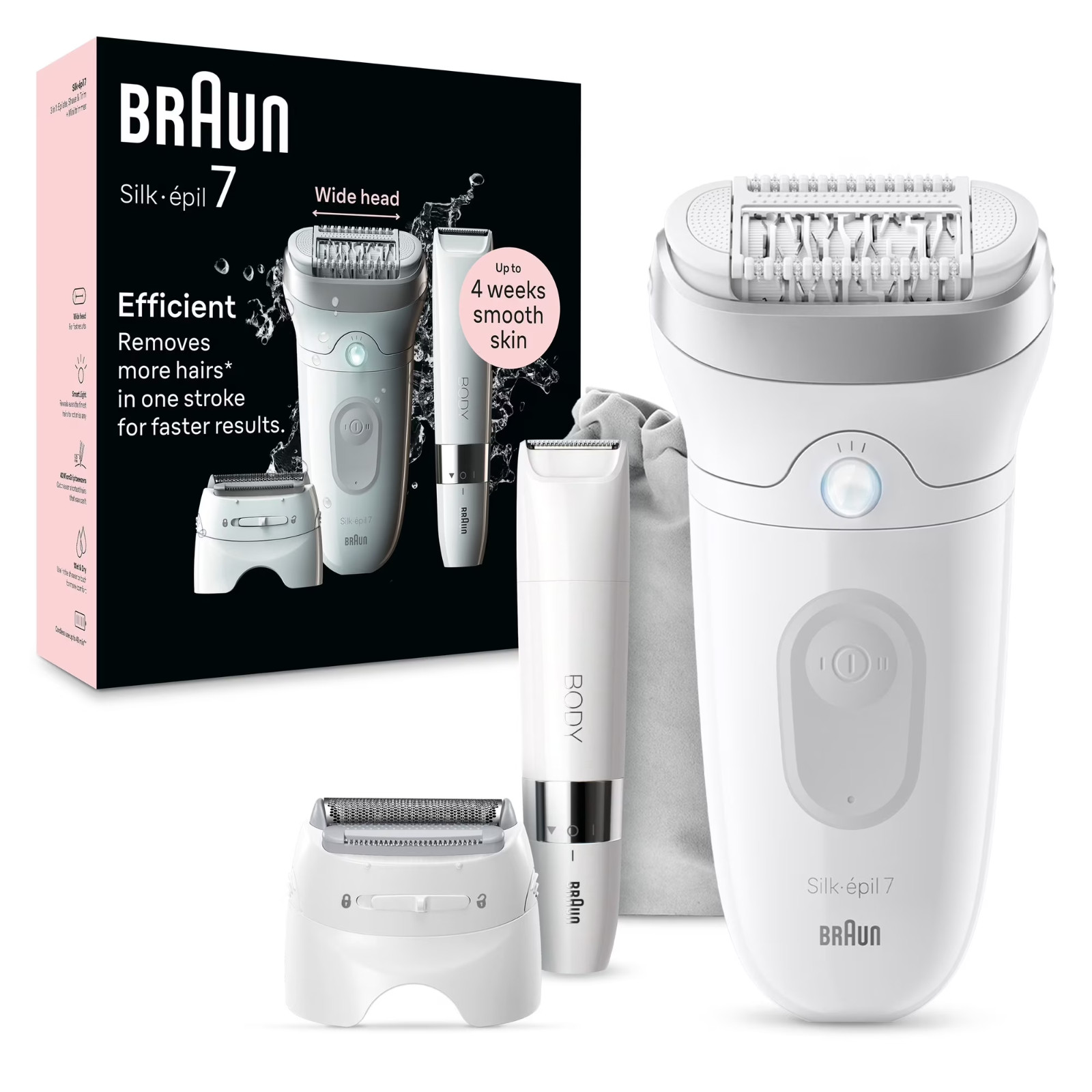 Braun Silk-epil Series 7 SE7-441 Epilator Women's Wet Dry Hair Removal Kit