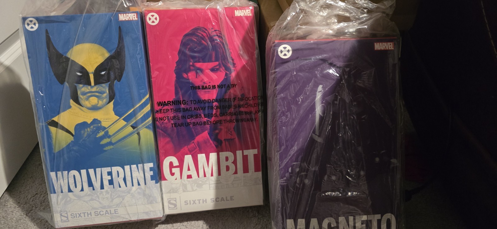 Sideshow Collectibles X-Men Wolverine, Gambit, Magneto 1:6 Sixth Scale Figures Sideshow Collectibles X-Men Wolverine, Gambit, Magneto 1:6 Sixth Scale Figures