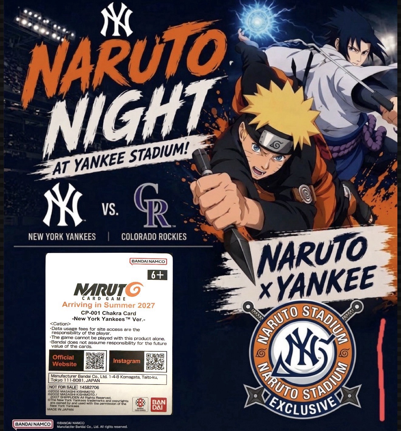 Bandai Naruto TCG CP-001 Chakra Announcement Card Bandai Naruto TCG CP-001 Chakra Announcement Card