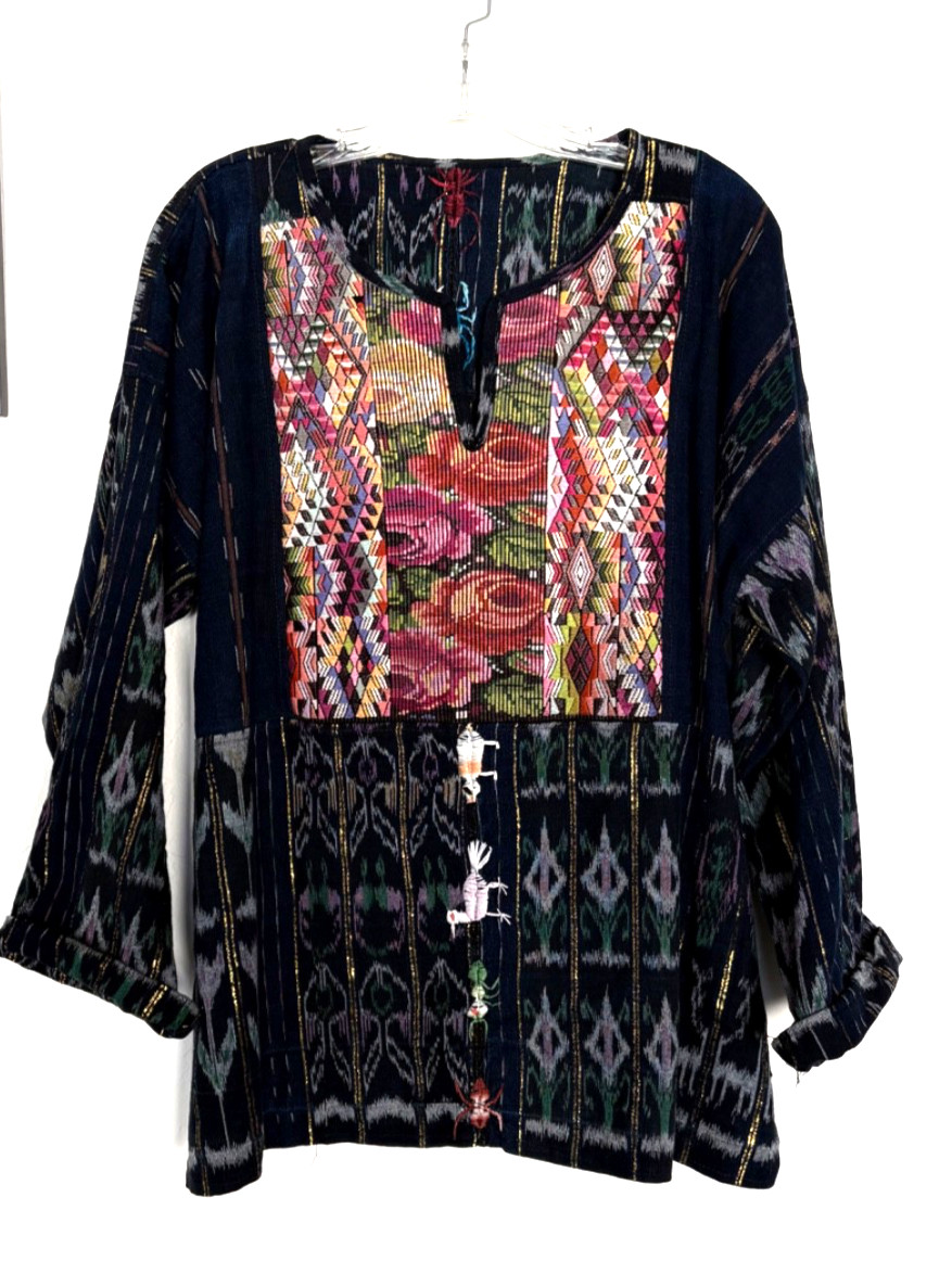 Vintage Guatemalan Huipil Top Handwoven Embroidered Indigenous Boho Ethnic Vintage Guatemalan Huipil Top Handwoven Embroidered Indigenous Boho Ethnic