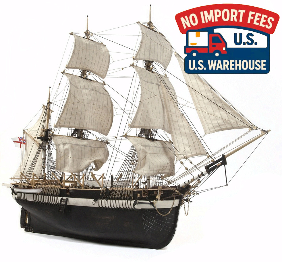 Occre HMS Terror Wooden Ship Model Kit 1:75 Scale Arctic Exploration DIY