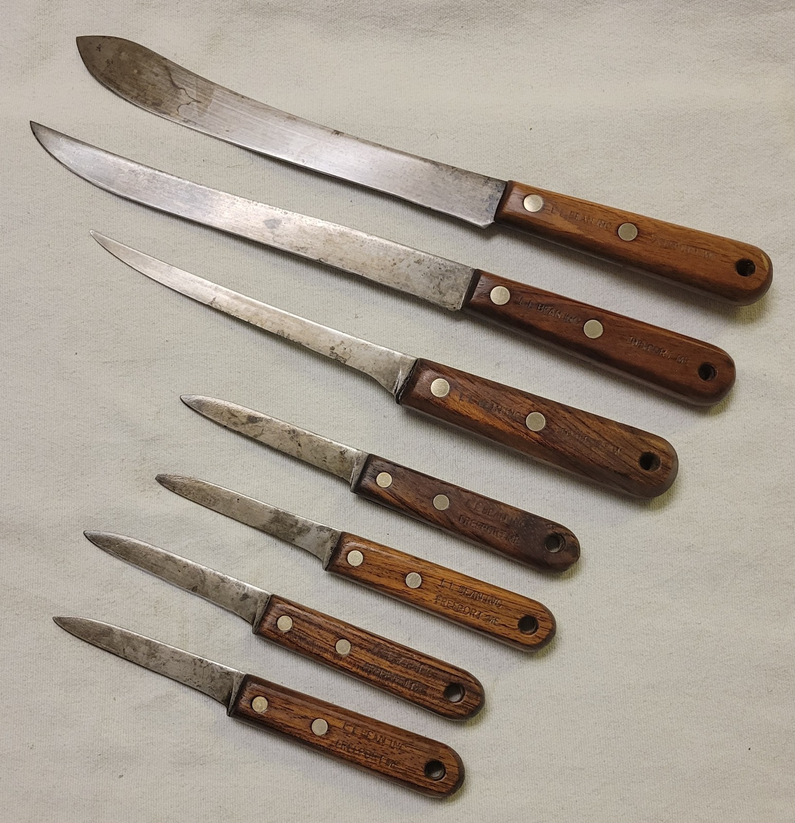 Vintage LL BEAN FREEPORT ME Knife Lot (7)