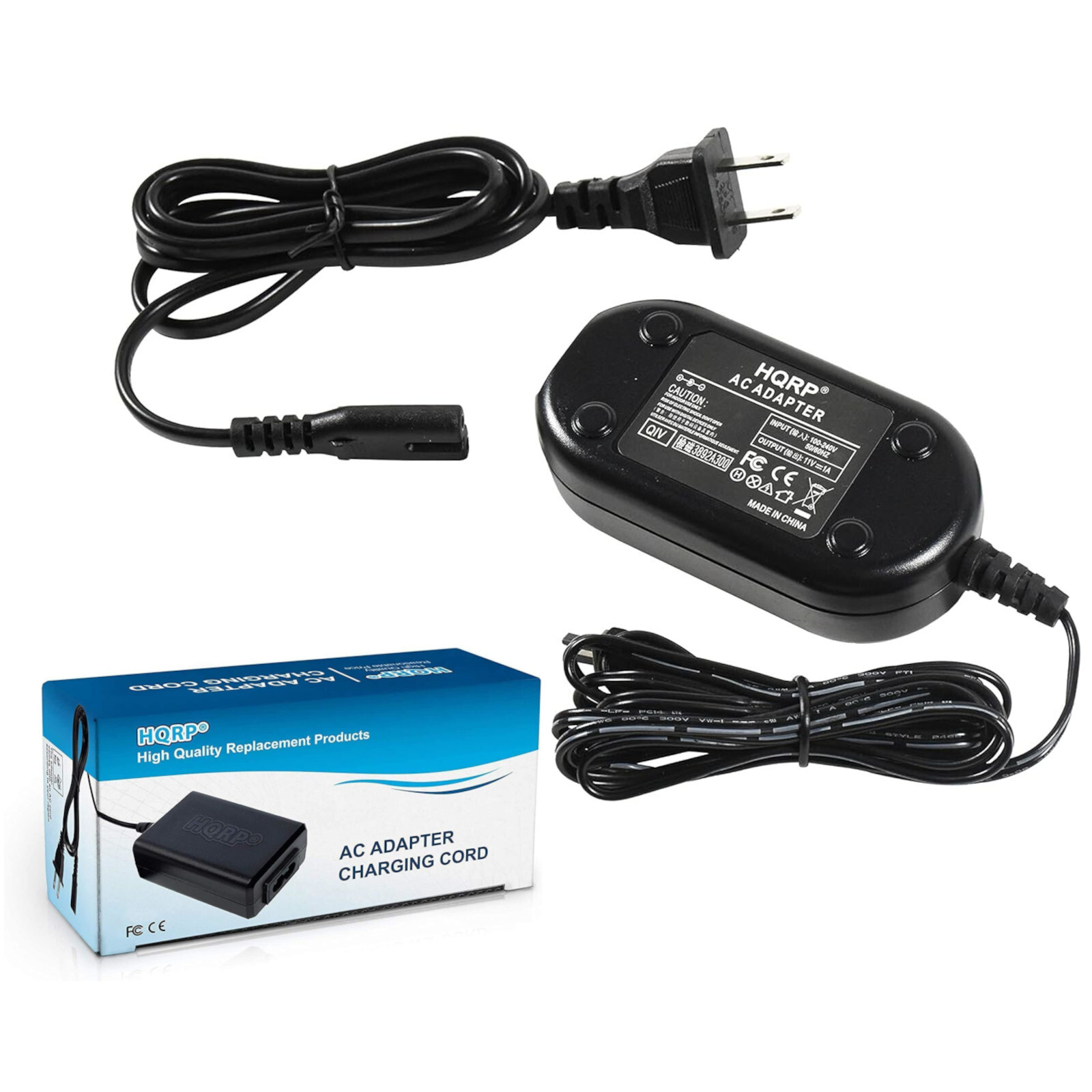 HQRP AC Adapter Charger for JVC Everio GR-D770 GR-D770U GR-DA30US GZ-MG20