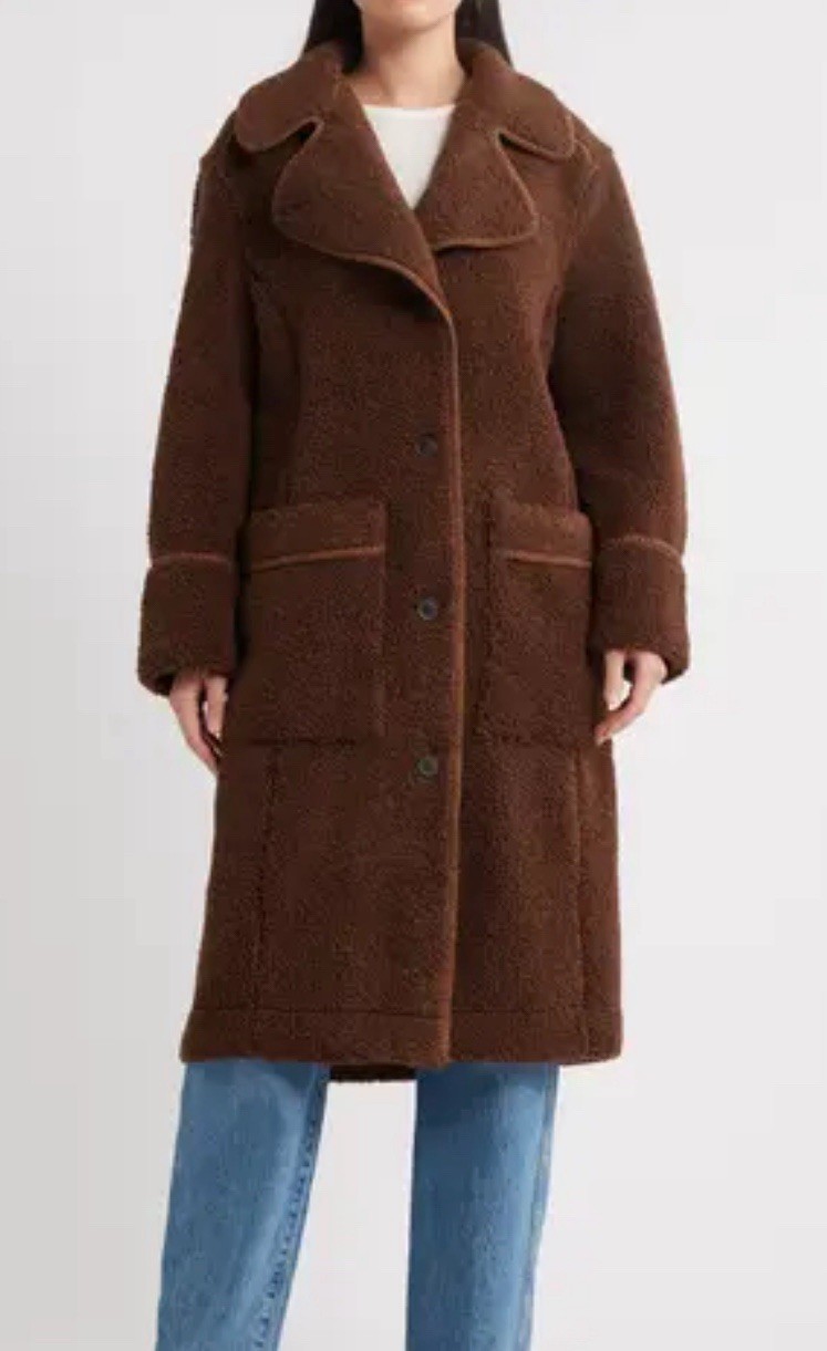 NWT UGG Sema Fluff Coat in brown size L NWT UGG Sema Fluff Coat in brown size L