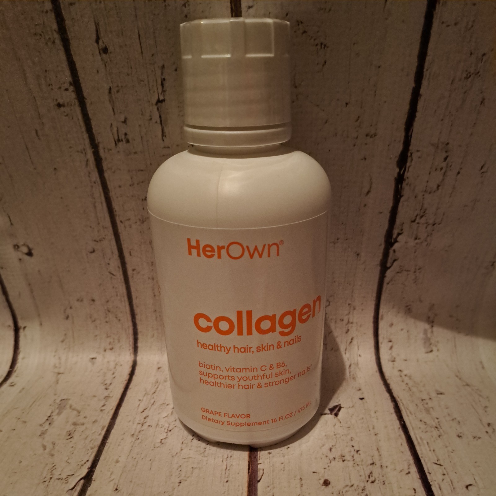 Her Own Collagen Healthy Hair Skin & Nails In 16oz Grape Like Spoiled Child