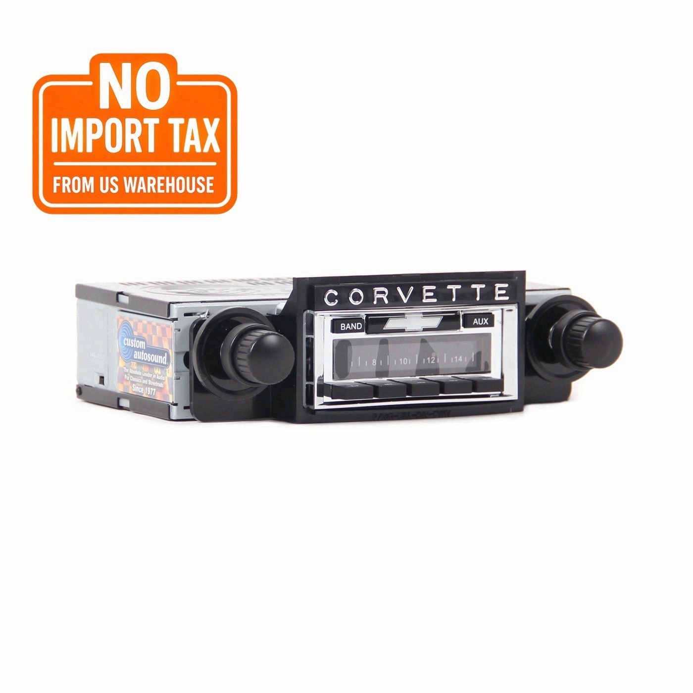 USA-230 AM/FM Radio - 200 Watt W/Aux Input for 1968-1976 C3 Corvette