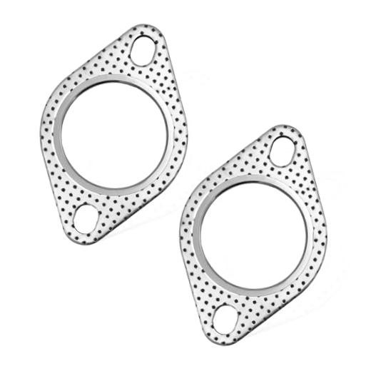 Yourkar 2 PCS Car Exhaust Gasket 2-Bolt Exhaust Flange Gaskets 2.5 Inch