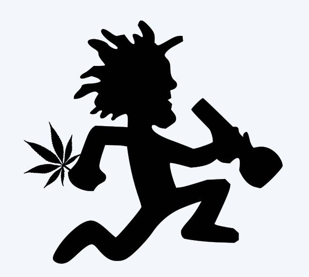 bong hatchetman pot leaf  JUGGALO TWIZTID  ICP INSANE CLOWN POSSE ABK RARE LOT 