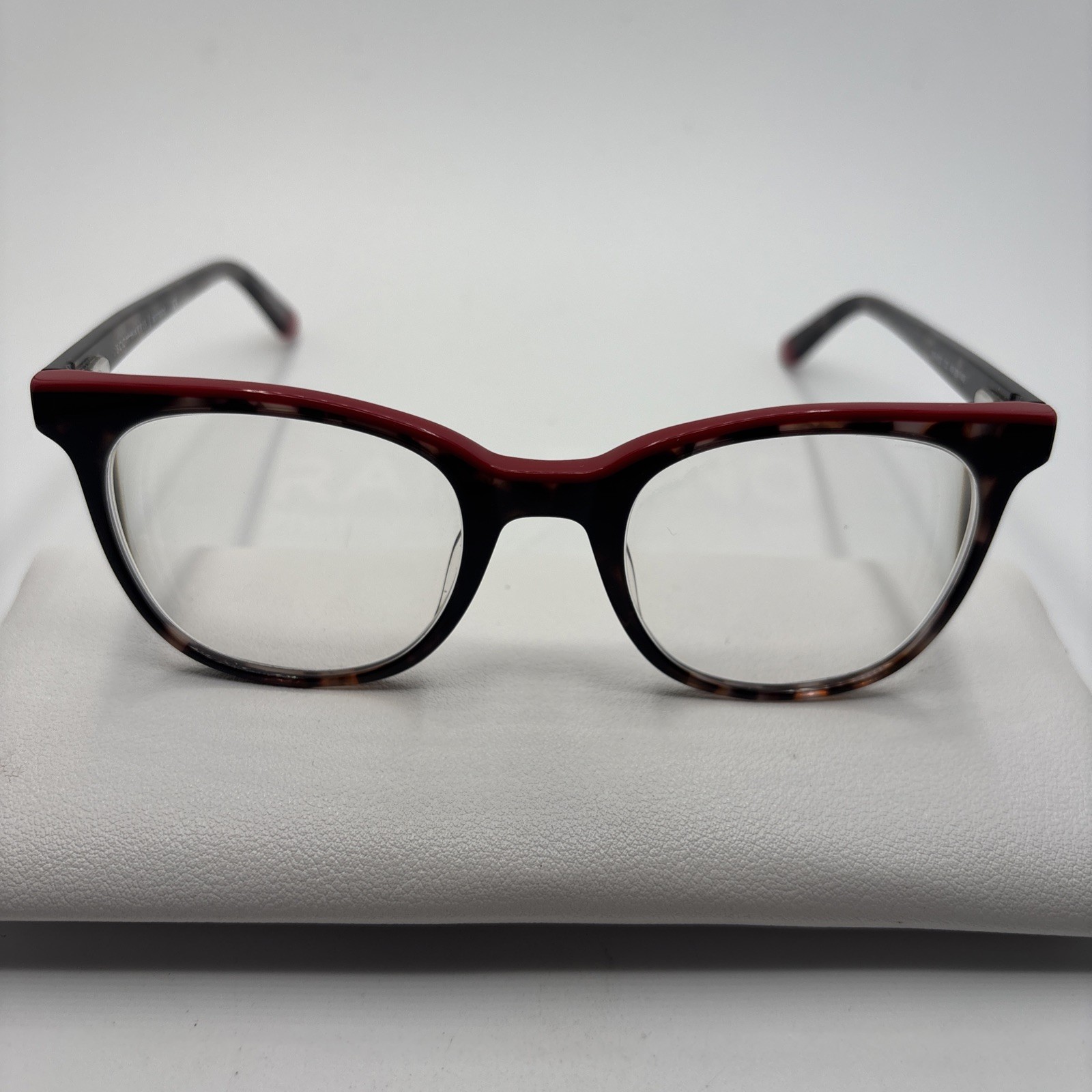 Scott Harris SH622 C3 Eyeglasses 49-20-140 Tortoise Brown Demi Red Frame #C311
